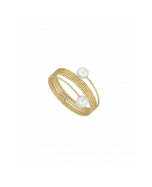 NEVE anello (perle ø 4 mm)