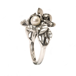 Trollbeads - Hawthorn ring with pearl