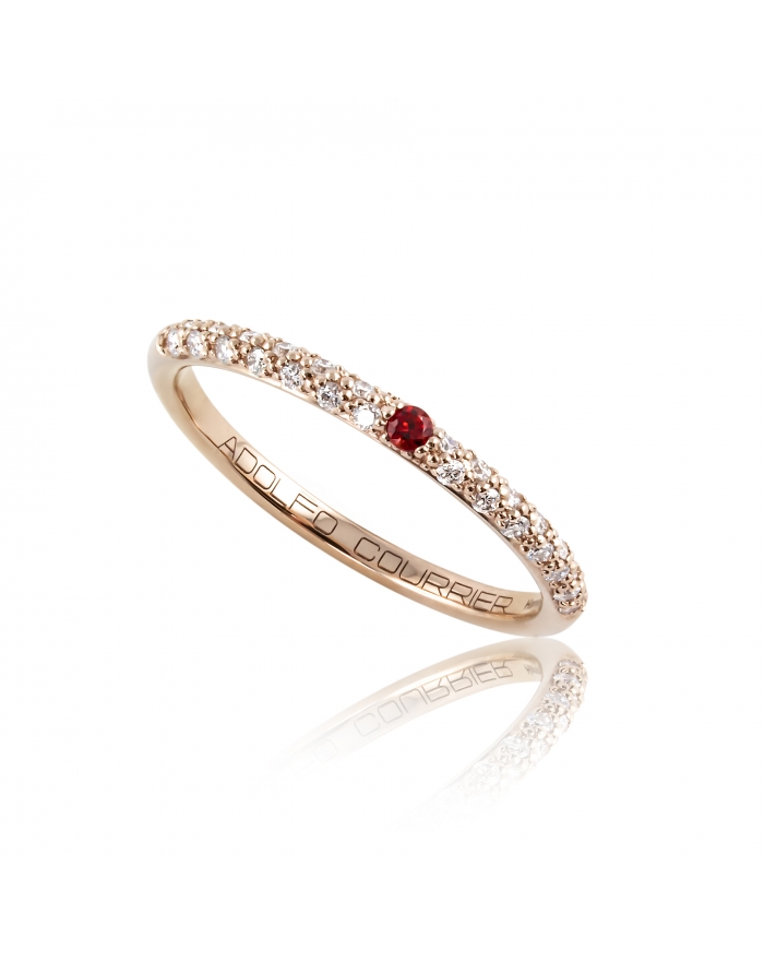 Red diamond and sapphire wedding ring PopMini Lipstick