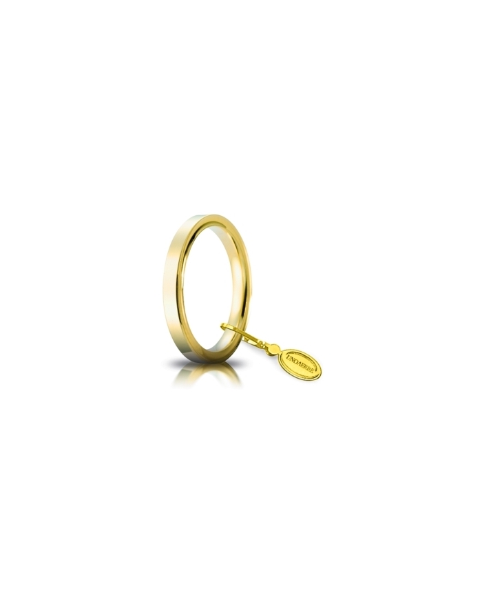이름 * UNOAERRE 2.5 mm 밝은의 노란 금 원형.
