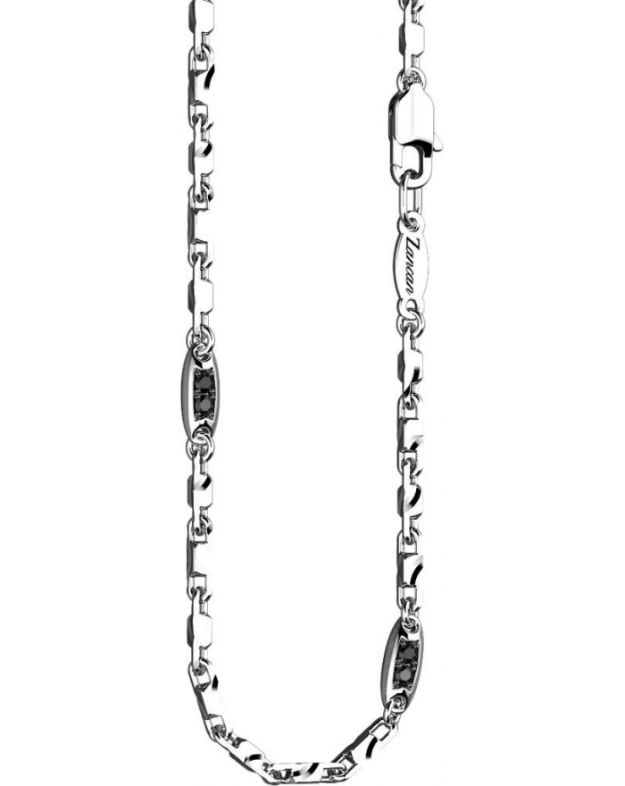Zancan Herrenarmband in Silber und schwarzem Spinell