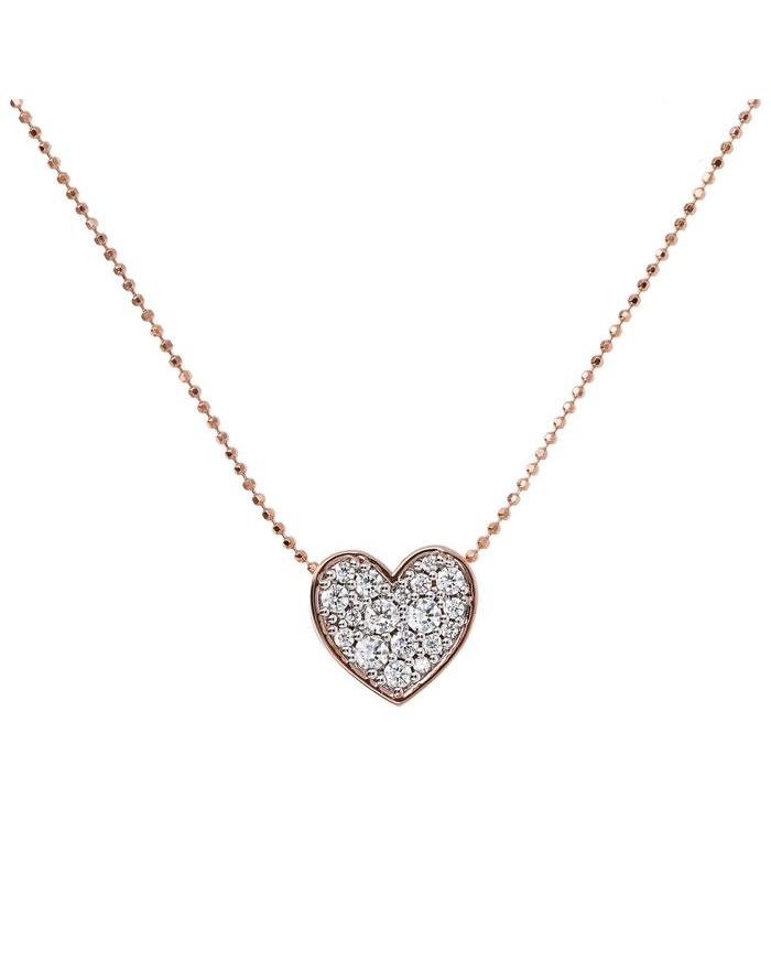 Bronzallure - Necklac with Pavé Heart