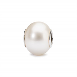 Trollbeads - White pearl