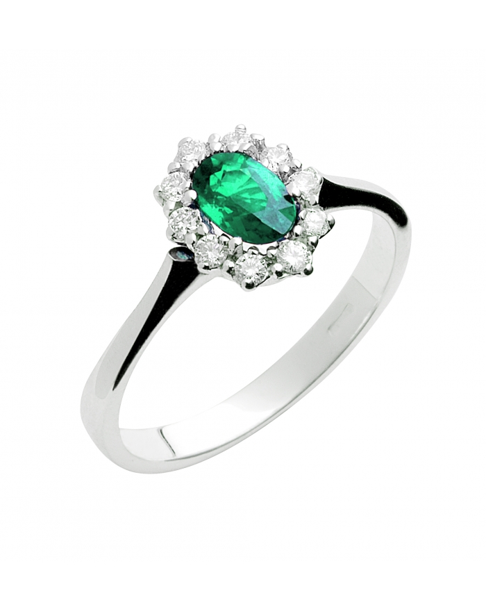 Gori Gioielli - Royal ring in emerald and white gold