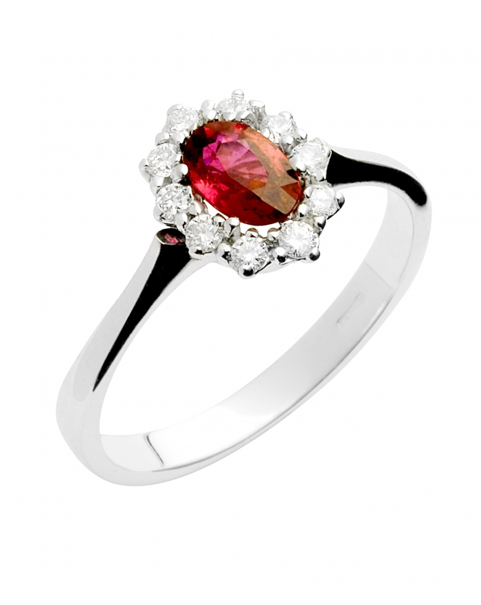 Gori Gioielli - Royal Ring en rubis et or blanc