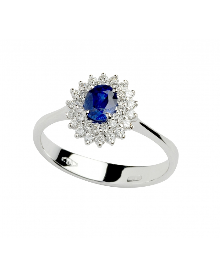 Gori Gioielli - Sapphire double round sapphire ring...