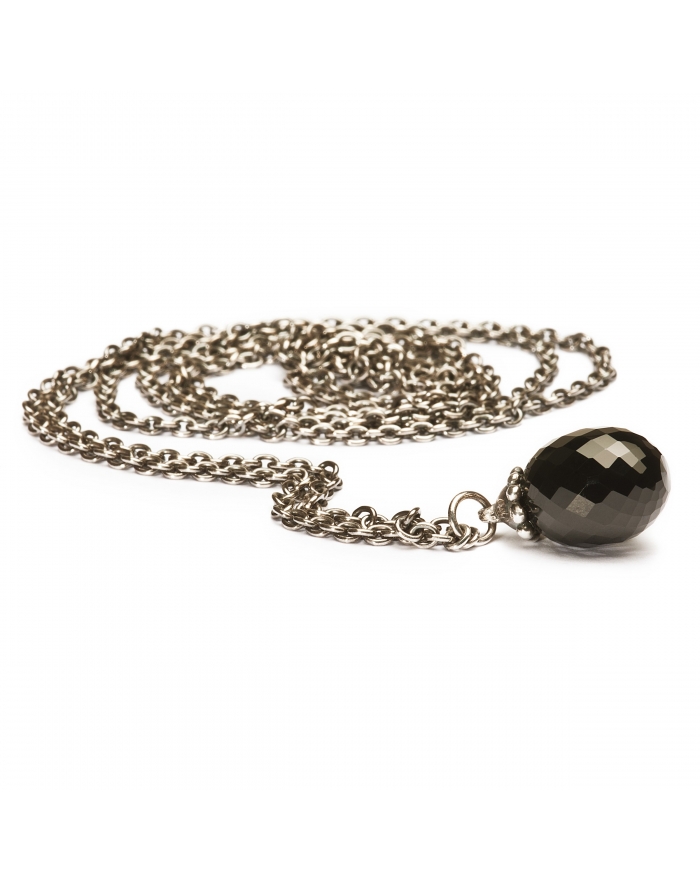 Trollbeads - Silber Halskette mit Onyx