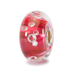 Trollbeads - Diamant rose Perles