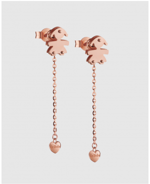 LeBebé - Orecchini pendenti bimba in oro rosa