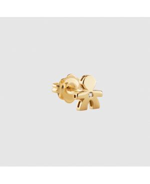 LeBebé - Mono orecchino bimbo oro giallo e diamantino