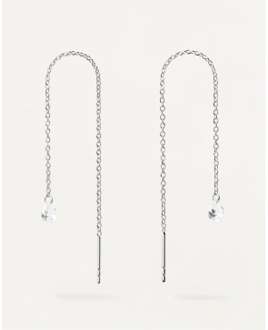 PDPaola - Waterfall Earrings Silver