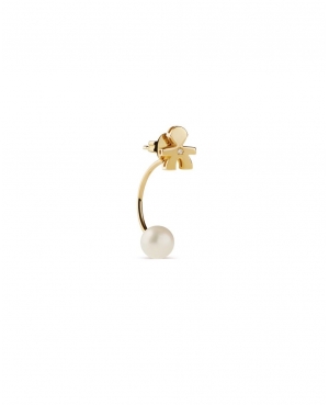 LeBebé - Mono orecchino bimbo perla in oro bianco
